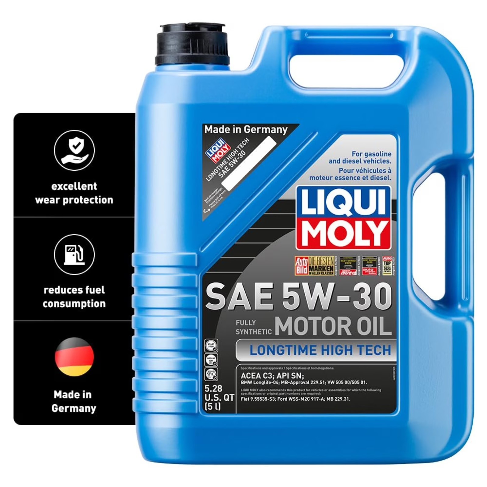 LIQUI MOLY Longtime High Tech SAE 5W-30 | 5 L | Fully synthetic engine oil