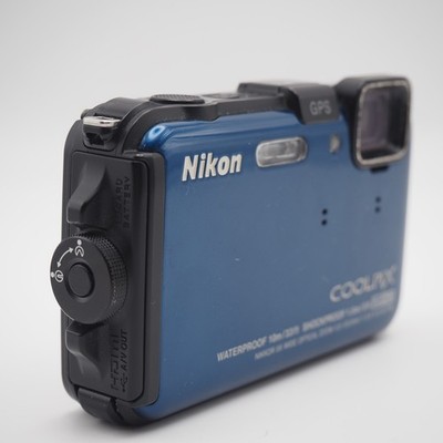 EXC+5] Nikon COOLPIX AW100 Blue Digital Camera Waterproof w