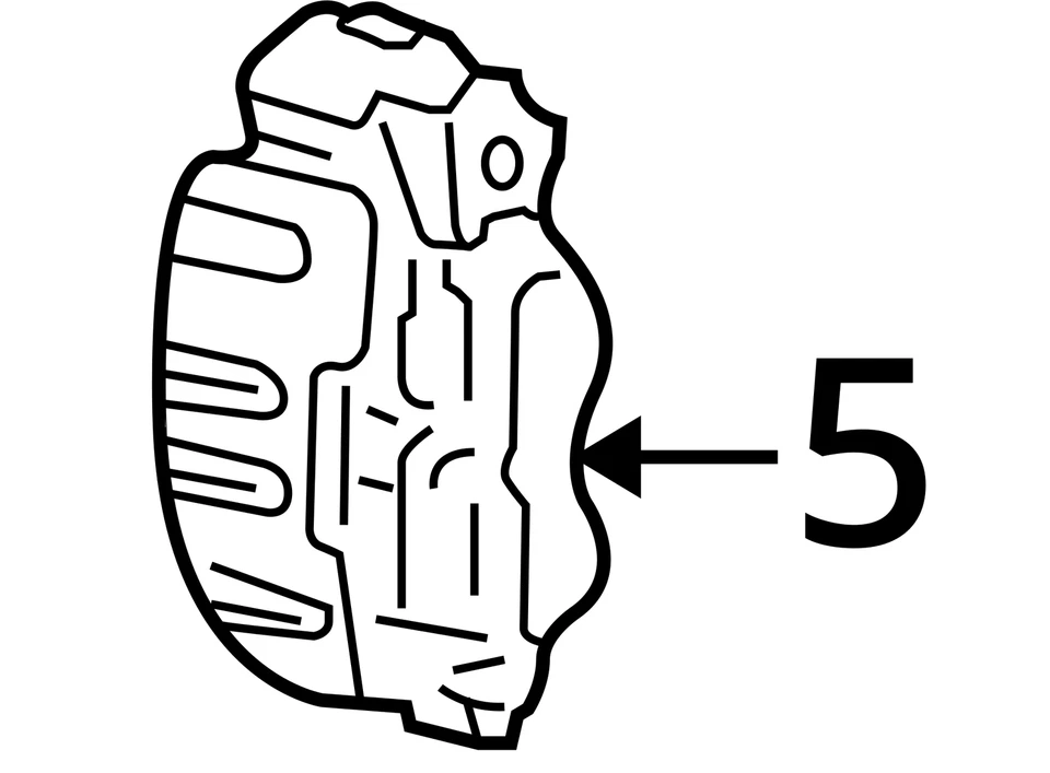 Pinça de freio esquerda driver dianteiro 2004 Lincoln Navigator V78LX - Imagem 3 de 3