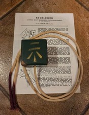 Blok Kord by John Snyder Vintage Magic Mentalism Tricks