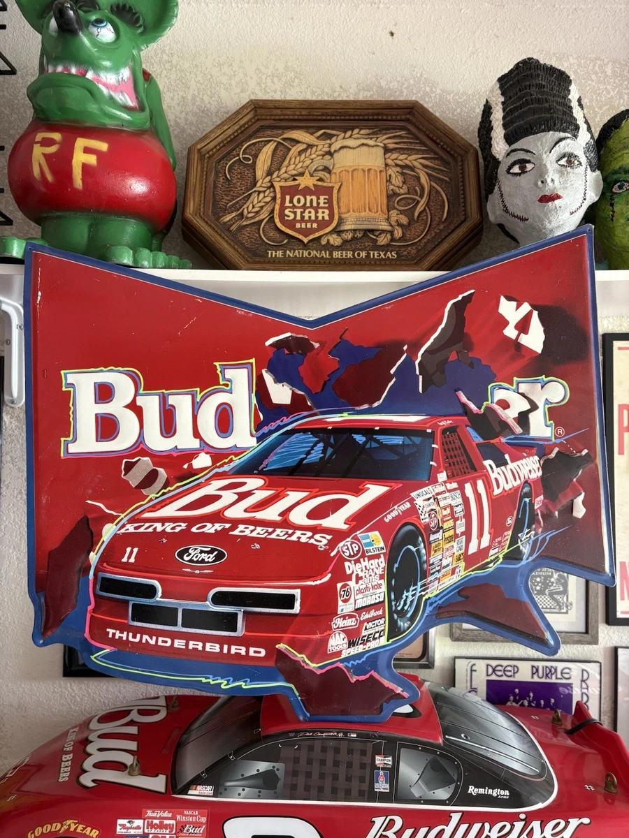 Budweiser Nascar Sign In Collectible Budweiser Signs & Tins for