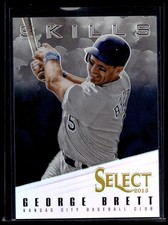 2013 Panini Select George Brett #SK38 Skills Prizm Black /1 Royals