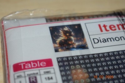 Diamond Painting Bild Drache 20x20 DIY Diamantmalerei-Kit neu Zubehör