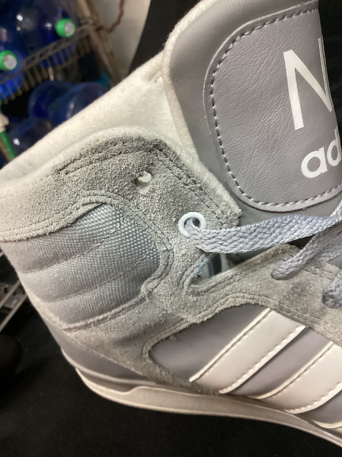 Adidas NEO Label Basketball Gray on Gray Sneakers High Tops Size 11 Style G66472 thumbnail 9
