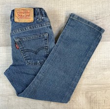 Levi  s 511 Jeans Blue Denim Pants Adjustable Waist Boys 6 R Actual 20X18.25 