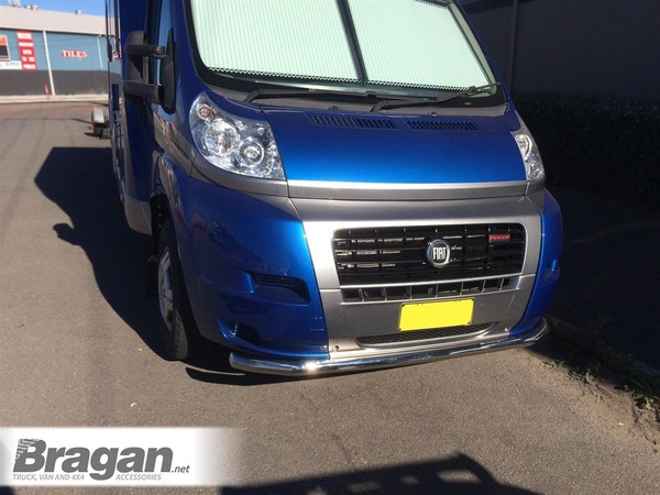 Spoilerstange FüR Fiat Ducato 2007-2014 Edelstahl FrontstoßStange Nudge-image