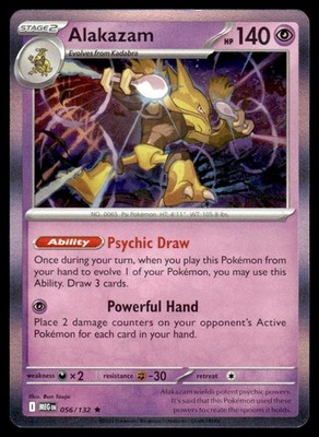 2025 Mega Evolution Series - Phantasmal Flames Alakazam Rare/Holo #56