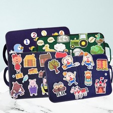Felt Story Board Portable Storytelling Flannel Board