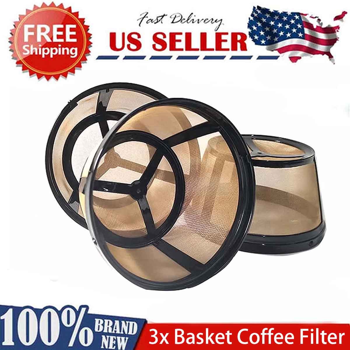 3 Packs of reusable coffee filter baskets, suitable for Mr. Coffee, Cuisinart