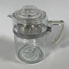 Vintage Pyrex 9 Cup Flameware 7829B Glass Coffee Pot Percolator Complete CLEAN
