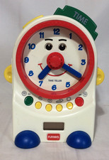   Vintage 1995 Hasbro Playskool Teachin' Time TALKING CLOCK Educational Toy  