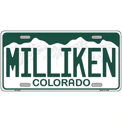 Milliken Colorado Metal Sign