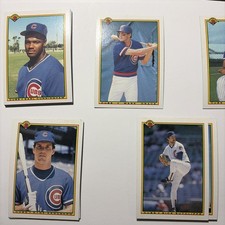 1990 Bowman Baseball Chicago Cubs Team Set 20 card lot  All In NM/MT