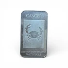 Cancer Zodiac Vintage .999 1oz Silver Bar By National Mint Silver