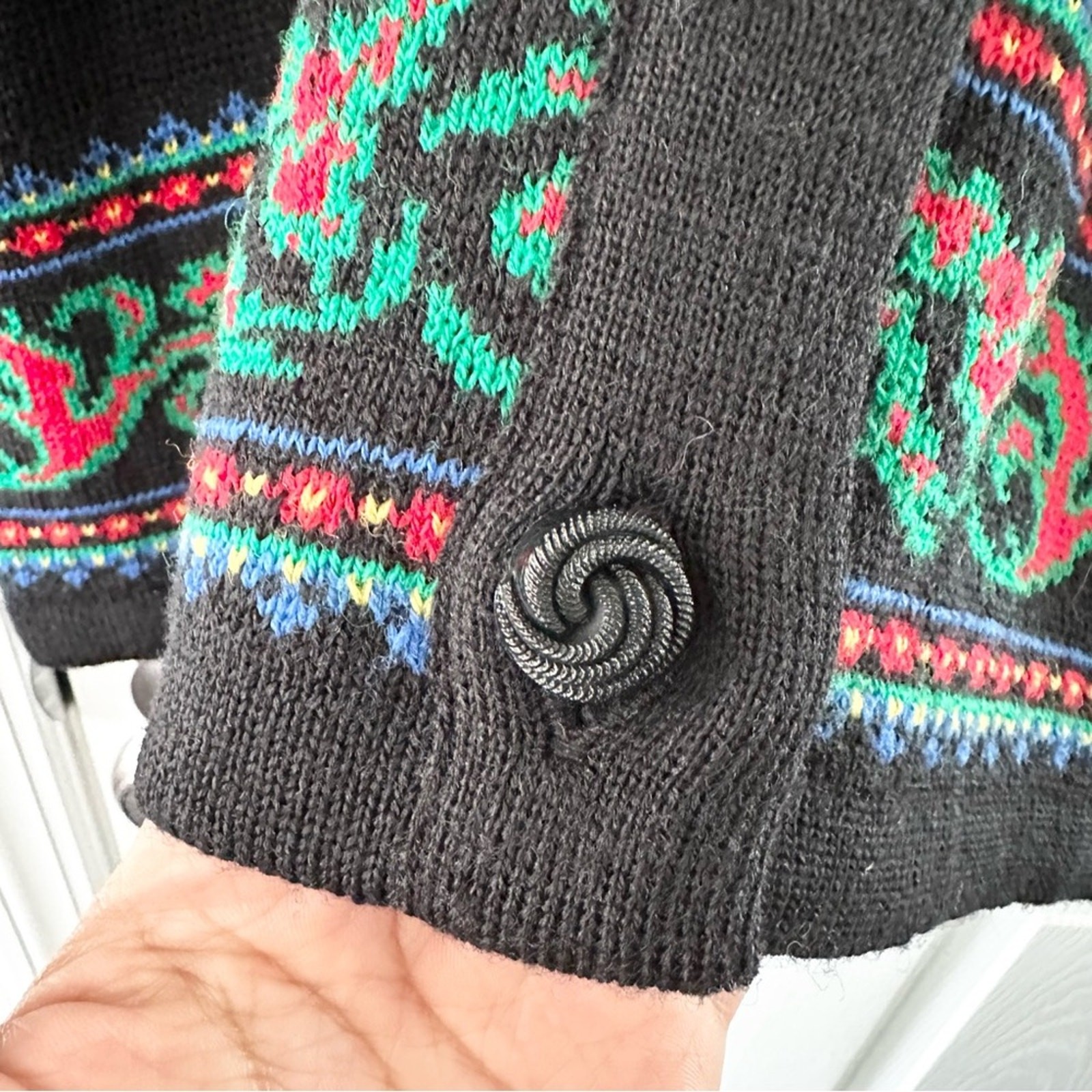 Pendleton Black Virgin Wool Holiday Christmas Scr… - image 6
