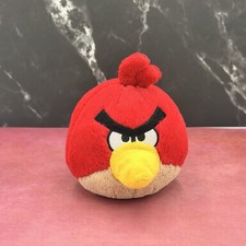 Angry Birds Plush Red Bird Toy Stuffed Animal 5" Commonwealth 2010 No Sound