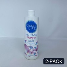 CleanLife No-Rinse Shampoo 16 fl oz Paraben-Free Made in USA - 2 PACK
