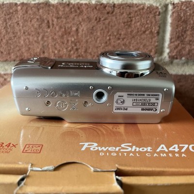 Canon PowerShot A470 7.1MP Digital Camera - Gray for sale online