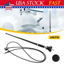 NEW Waterproof Car Radio Antenna FM AM Aerial for ATV UTV Motorcycle Truck Yacht