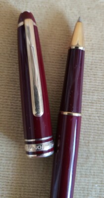 Vintage Montblanc Meisterstuck Burgundy Ballpoint Pen | eBay