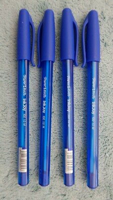 Paper Mate Inkjoy 100 Kugelschreiber, 1,0 mm Mittel, Blau. 4 Stück