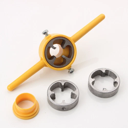 Pipe Threader Plumbing Tool Kit,Pipe Round Die Manual Hand Tool Threading - Picture 4 of 11