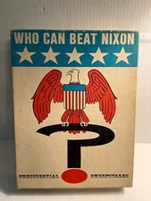 VINTAGE WHO CAN BEAT NIXON PRSIDENTAL SWEEPSTAKES GAME 1970 (complete)