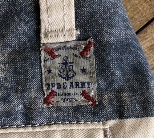 THIRD & ARMY Dry Goods Los Angeles Nautical Khaki Chino Board Shorts Boys 12 NEW - Picture 6 of 12