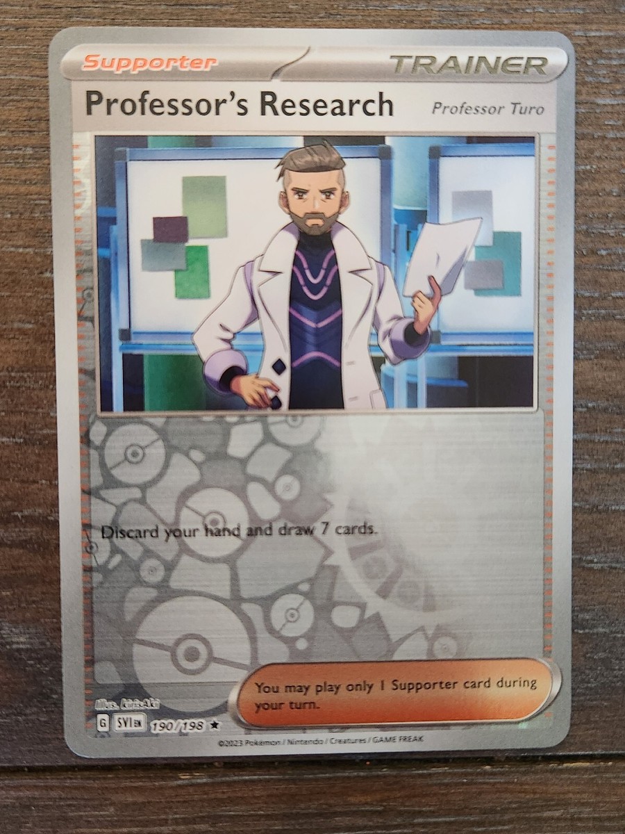 Professor's Research (Turo) 190/190 Scarlet Violet Base Reverse