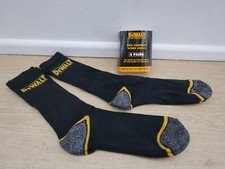 DEWALT INDUSTRIAL HYDROVENT WORKBOOT SOCKS UK SIZE 6-12   X  2 PAIRS