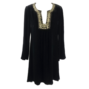 velvet peasant dress