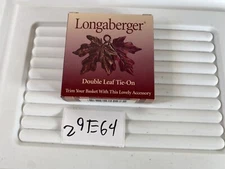 Longaberger Double Leaf Tie On 73393 New 29E64