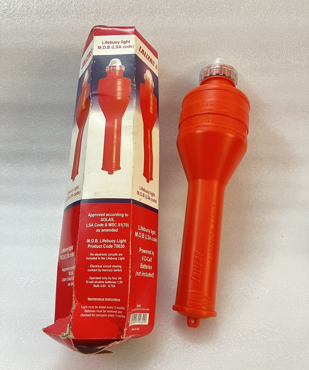 LALIZAS LIFE BUOY LIGHT M.O.B WITH SOLAS/MED/FOR MARINE BOAT LOT