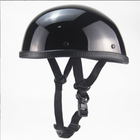 Motorcycle Helmet Half Face Lightweight ABS Skull Cap Motorbike Scooter