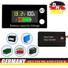 DC 8-100V Batterie Kapazität Voltmeter LCD Anzeige Messgerät Spannungsmesser Neu
