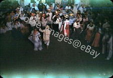 1949 Celebration Traditional Fashion Dancers Panama Red-Border Kodachrome Slide