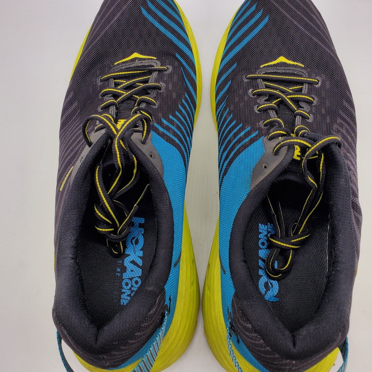 Hoka One One Mens Rincon 1102874 Black Citrus Running Shoes 