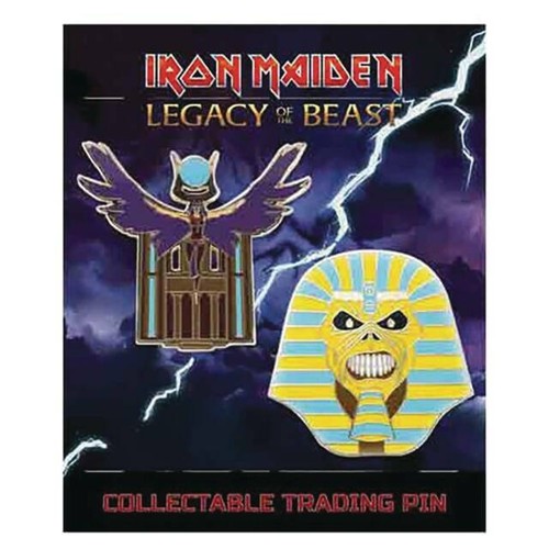IRON MAIDEN Metal Pin / Badge (nwobhm) U.K 073 - Metal Devastation