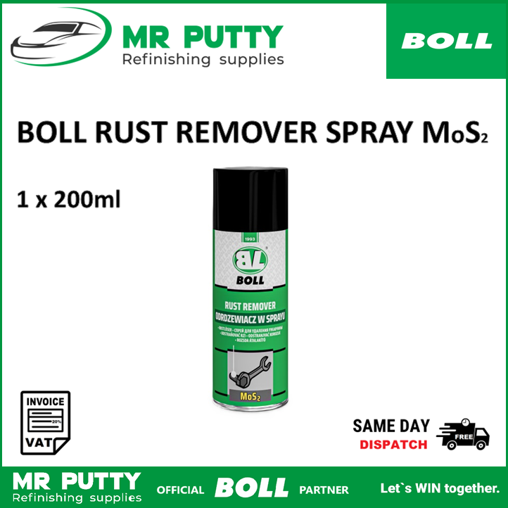 BOLL RUST REMOVER SPRAY 200ML Rust Dissolver Spray LUBRICATION & PROTECTION