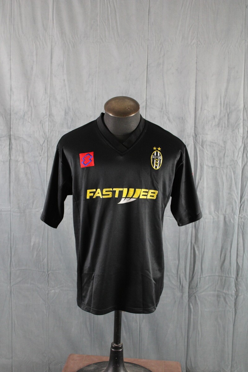 【lotto】\"Juventus game shirt\" 2001 Juventus 2000 - 2001 Home football Lotto shirt size Medium