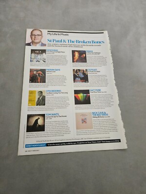 TPEEP229 MAGAZINE ARTICLE & PICTURE 11X8'' ST PAUL & THE BROKEN BONES 