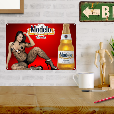 Modelo Beer Vintage Style Metal Bar Pub Sign Poster Man Cave