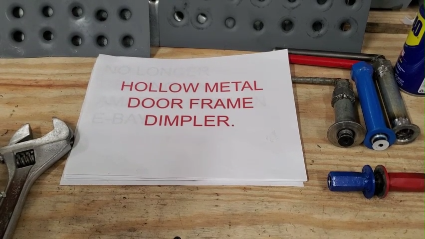 Hollow Metal Door Frame Dimpler - For use by commercial door installers ...
