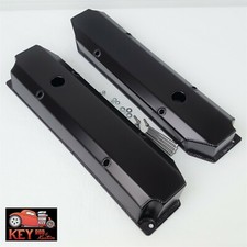 Big Block Mopar Black Fabricated Aluminum Valve Covers Dodge Chrysler 383 440