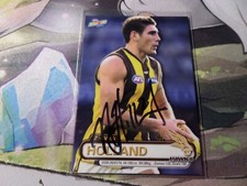2001 Heroes HAWTHORN HAWKS AFL Card NICK HOLLAND #66 HAND SIGNED