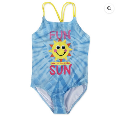 Fish Flops Girls ''Fun In The Sun'' One-Piece Swimsuit, Sizes 6/6X