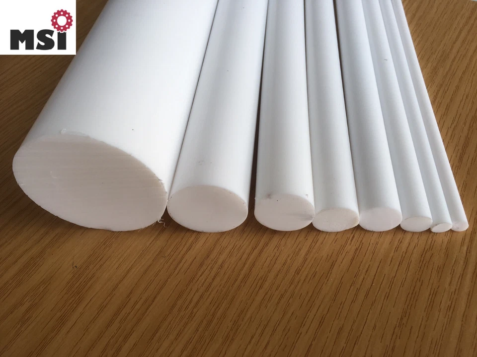 PTFE Teflon Hohlstab Rohr Rundstab D 20-120mm L ab 20mm!! natur weiß  Kunststoff - Bild 4 von 4