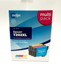 Meijer Remanufactured Ink Cartridges for Epson T202XL - COLOR C, M, Y 