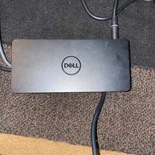 DELL D6000 DisplayLink DOCK USB-C UHD 4K Docking Station W Pwr Supply. Used