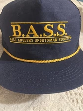 Bass Anglers Sportsman Society Snapback Hat Cap K Products Vintage B.A.S.S. 